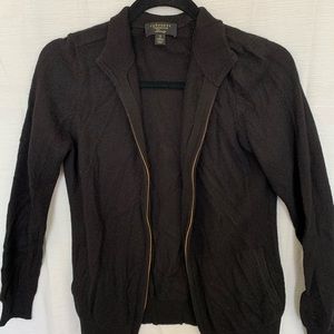 Charter Club Zip-up Cashmere Sweater